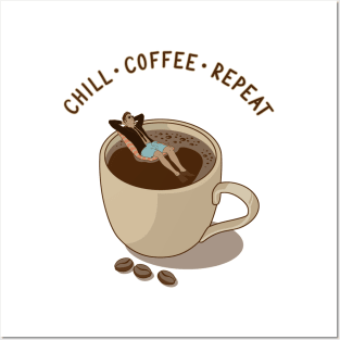 Coffee Repeat Posters and Art